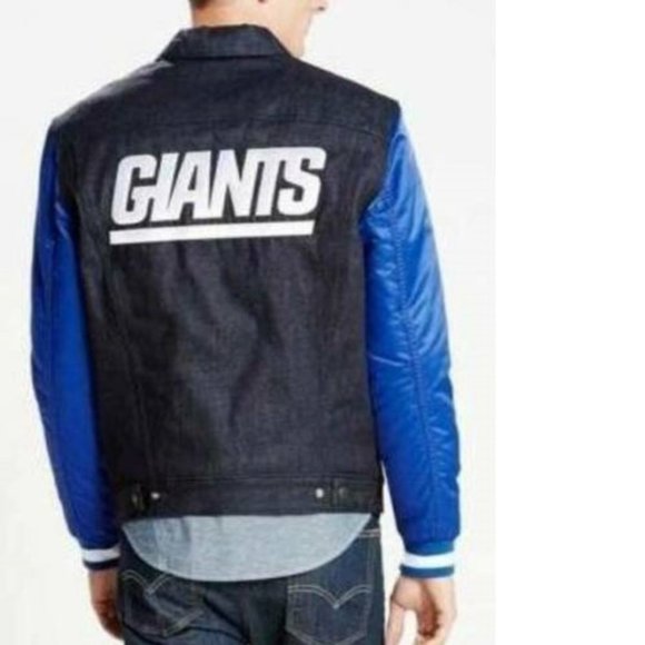 new york giants jean jacket